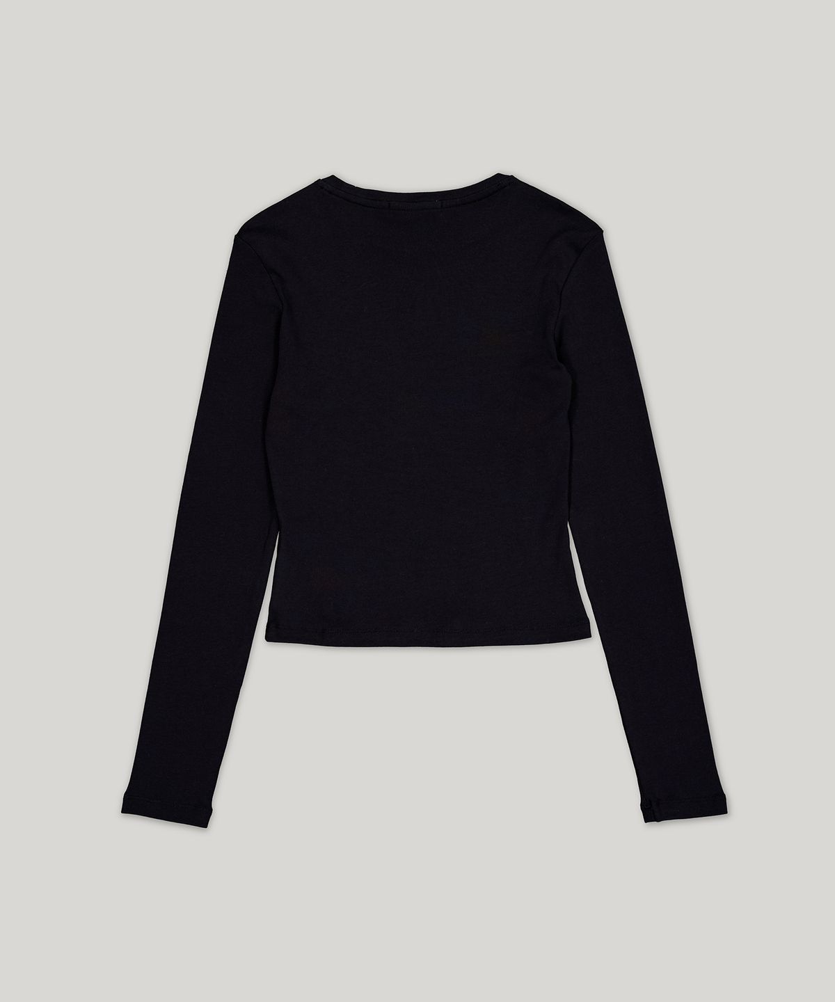 아더이지(OTHER EASY) silhouette long-sleeve t-shirt (black)