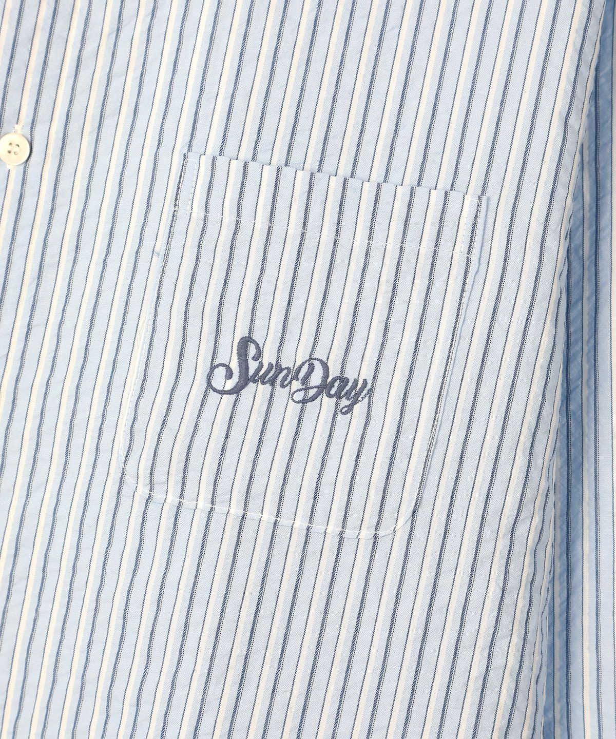 선데이후르츠마켓(SUNDAY FRUIT MARKET) BREEZE SUNDAY SHIRT SKYBLUE