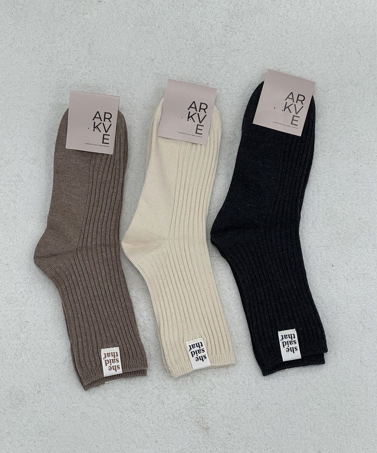 엔젤삭스(ANGEL SOCKS) [2 PACK] ARKVE 옆탭 골지 니트 여성 여자 패션 양말 SOCKS