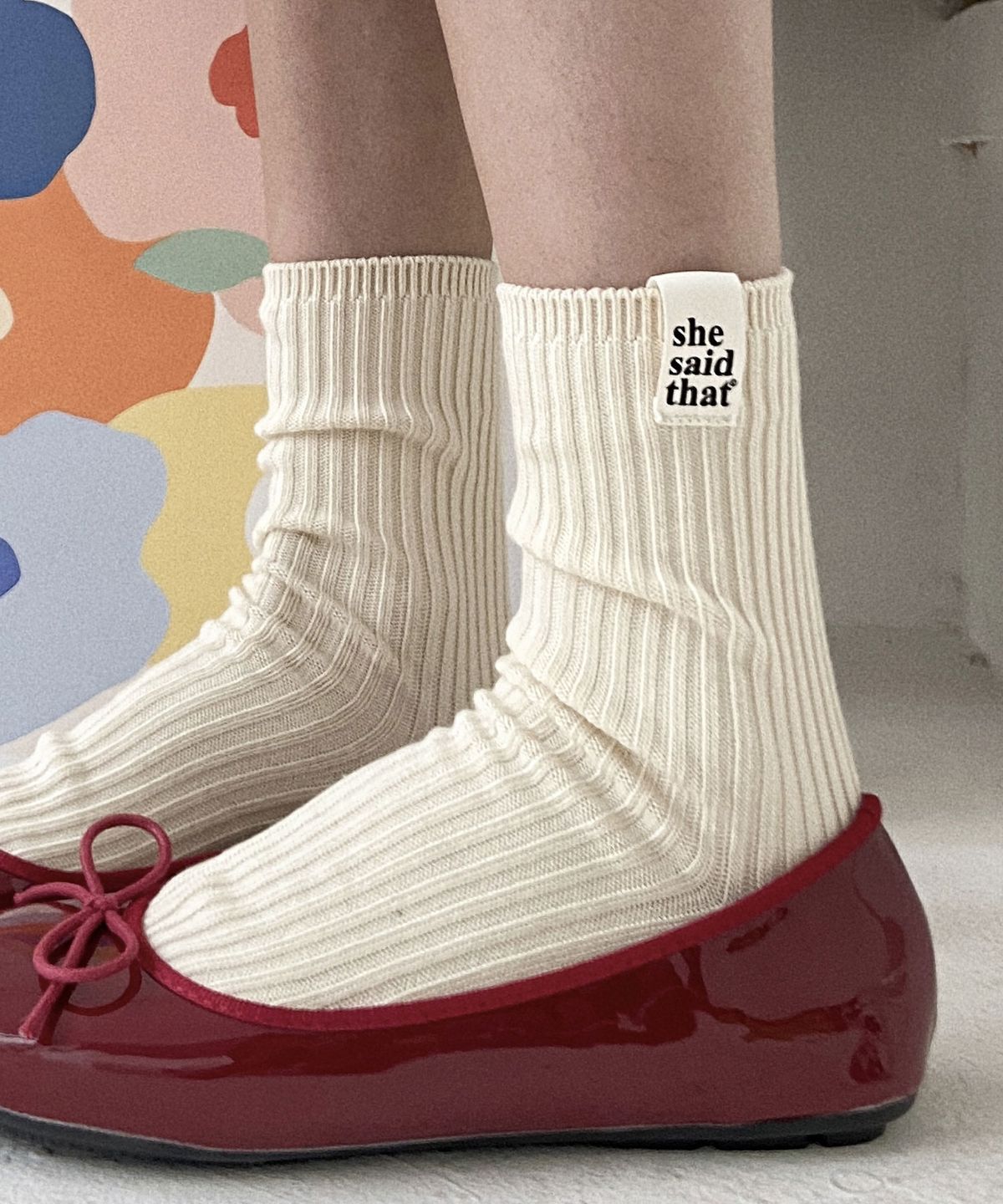 엔젤삭스(ANGEL SOCKS) [2 PACK] ARKVE 옆탭 골지 니트 여성 여자 패션 양말 SOCKS