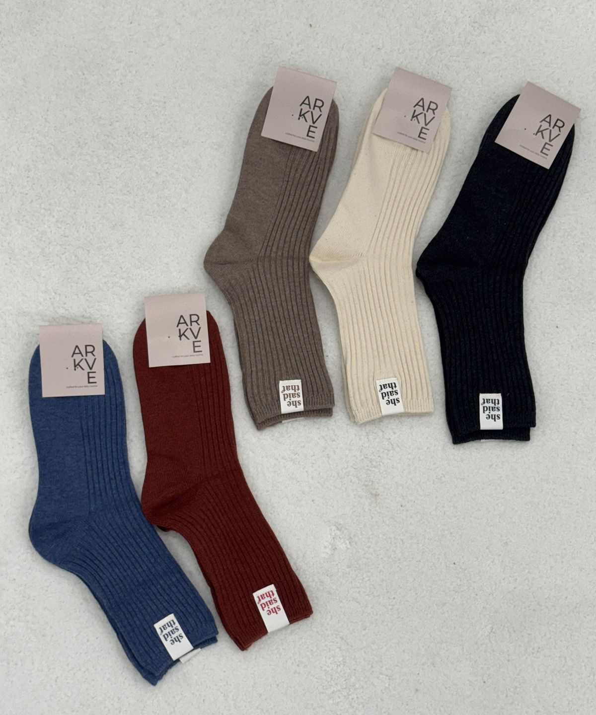 엔젤삭스(ANGEL SOCKS) [2 PACK] ARKVE 옆탭 골지 니트 여성 여자 패션 양말 SOCKS