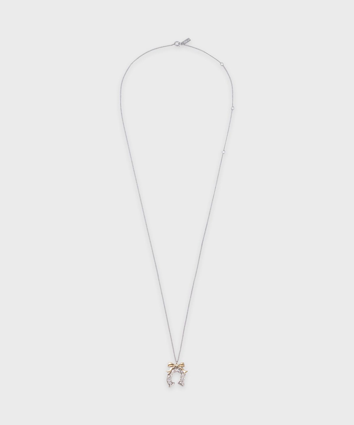 시눈(SINOON) Horse Charm Necklace (Silver Gold)