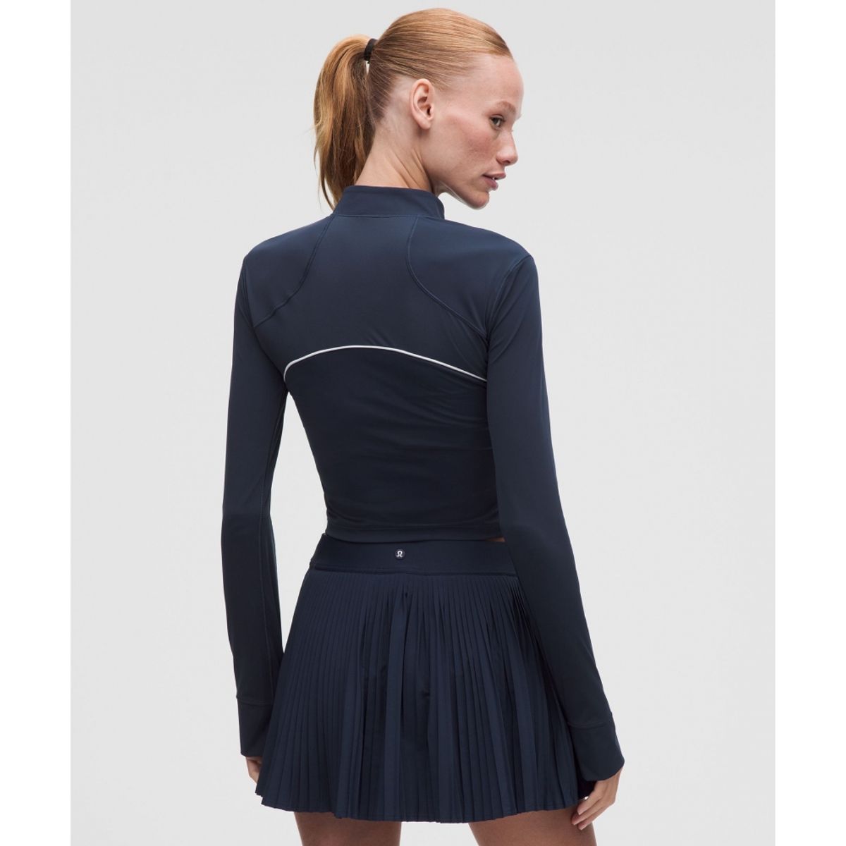룰루레몬(LULULEMON) 골프 모크넥 롱슬리브 셔츠  CLBL WHT