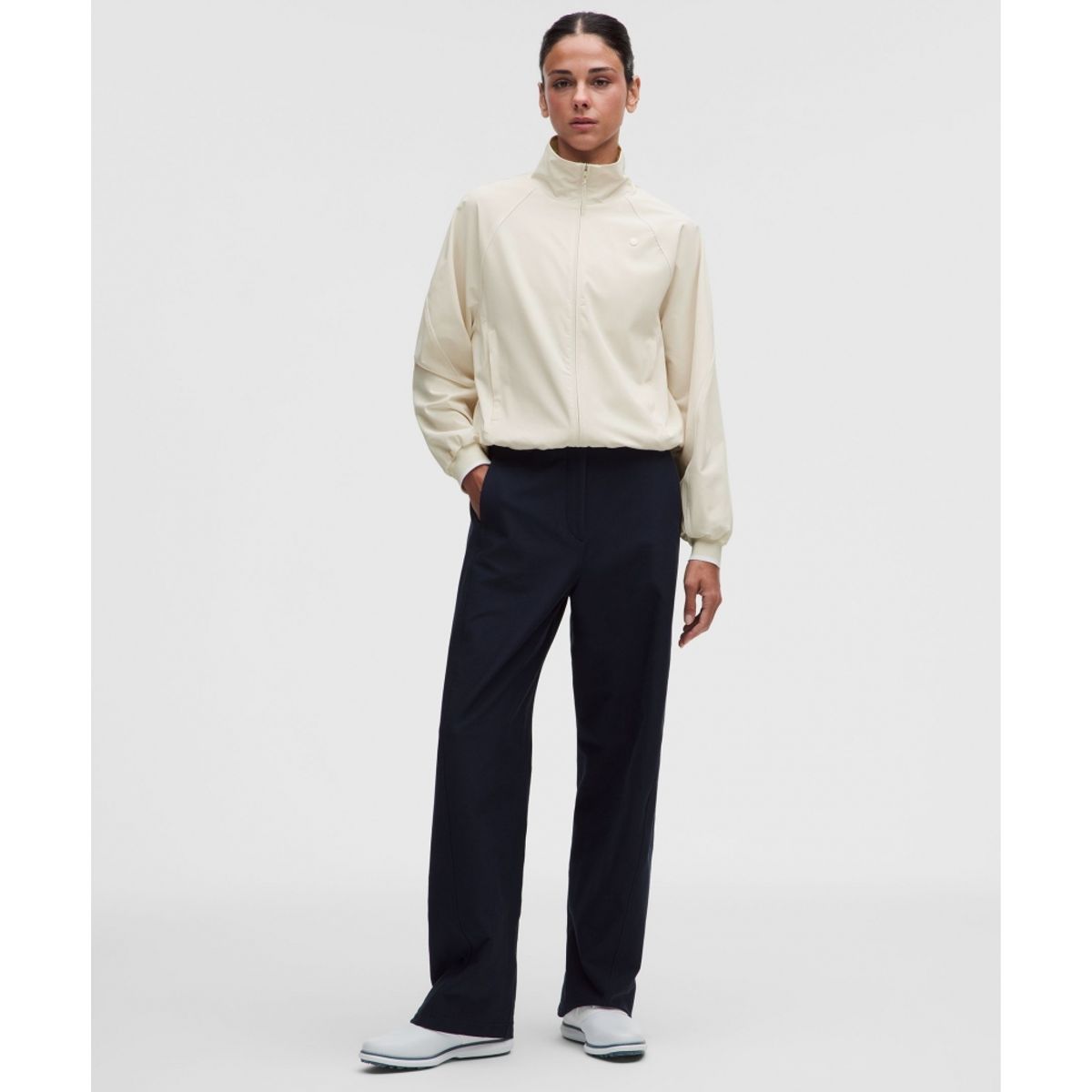 룰루레몬(LULULEMON) 라이트웨이트 우븐 골프 재킷  LTIV WHT
