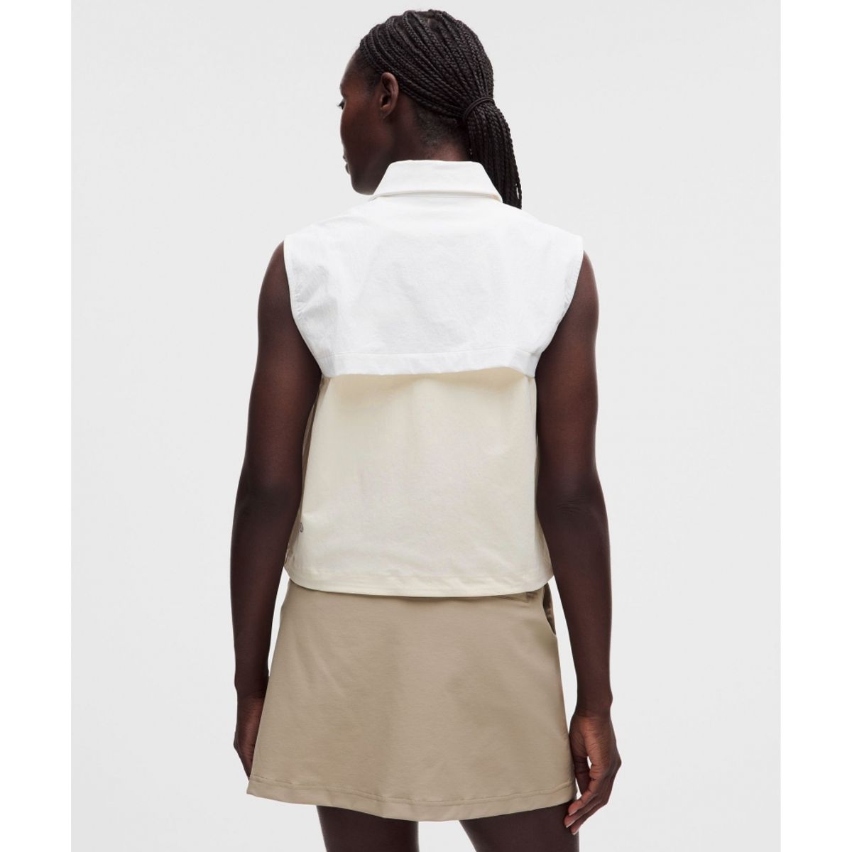 룰루레몬(LULULEMON) 칼라드 패널 골프 베스트  LTIV WHT