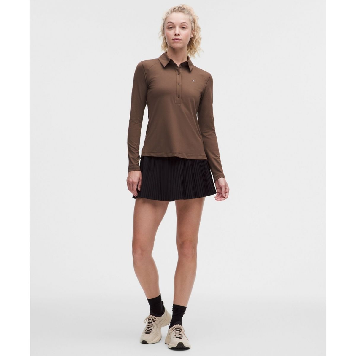 룰루레몬(LULULEMON) 퀵 드라이 롱슬리브 폴로 셔츠 *스트레이트 헴  PICN