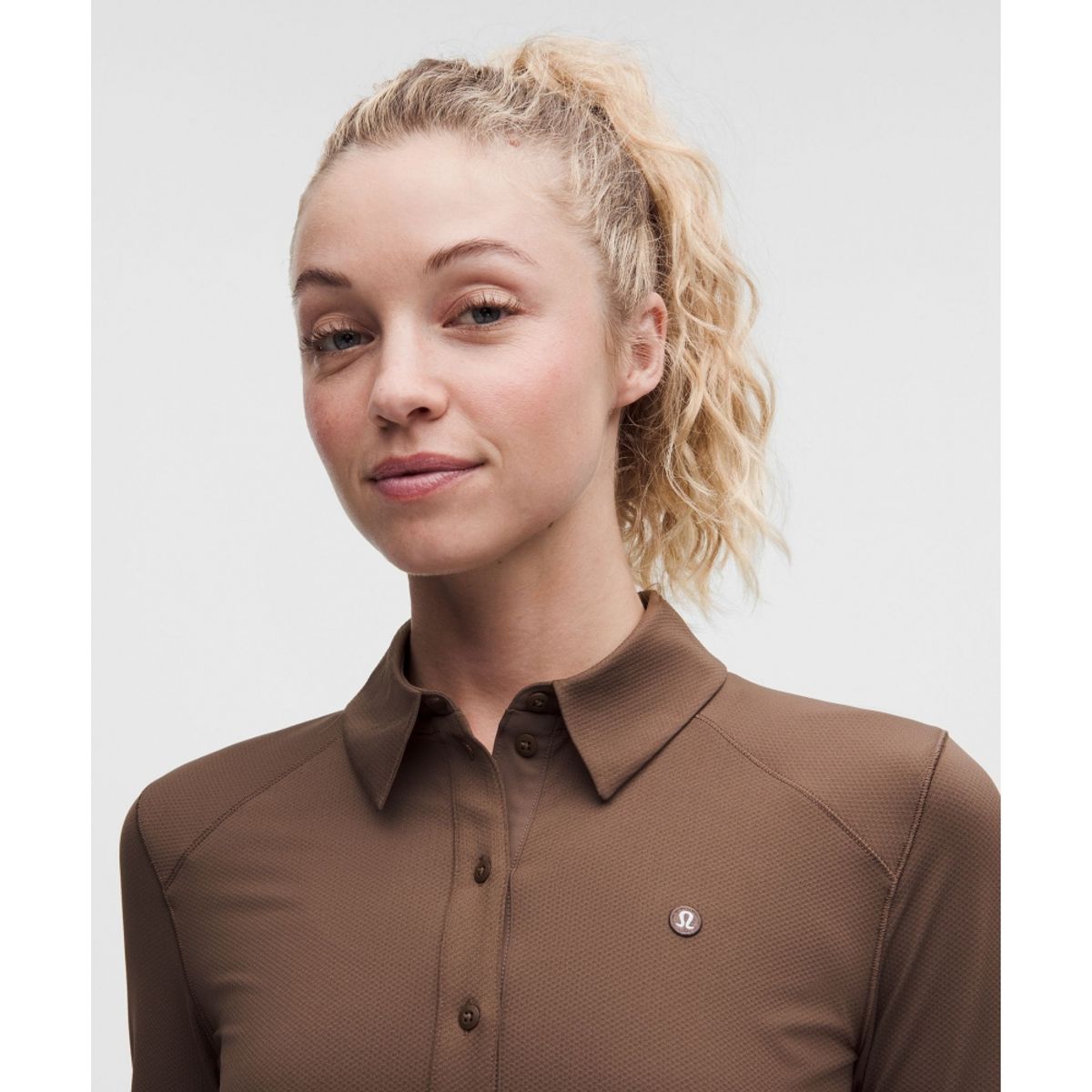 룰루레몬(LULULEMON) 퀵 드라이 롱슬리브 폴로 셔츠 *스트레이트 헴  PICN