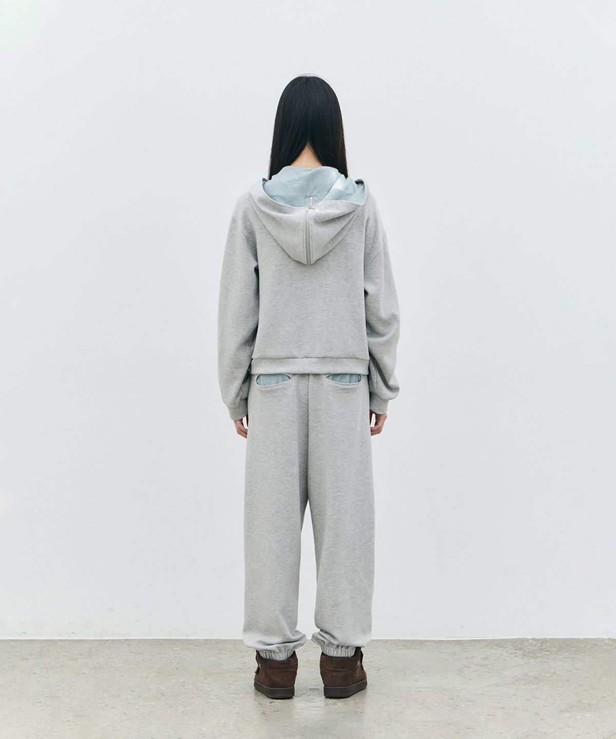 로움(ROWM) SOFT CONTOUR EASY PANTS (GRAY/MINT)