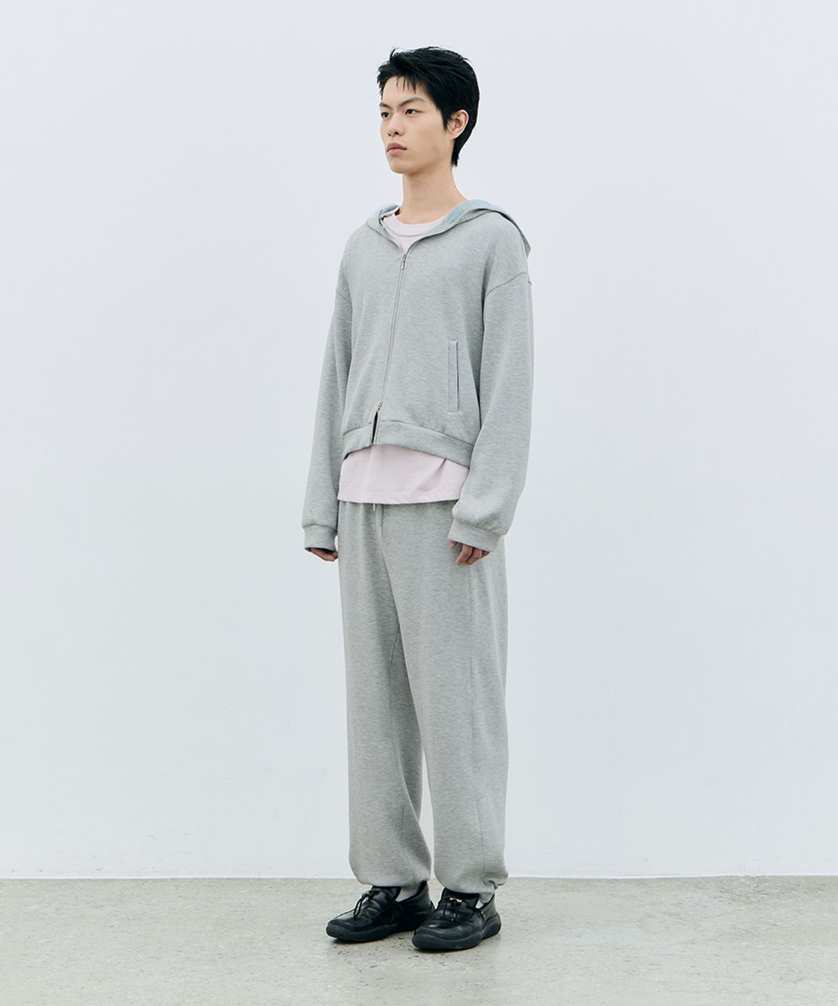 로움(ROWM) SOFT CONTOUR EASY PANTS (GRAY/MINT)