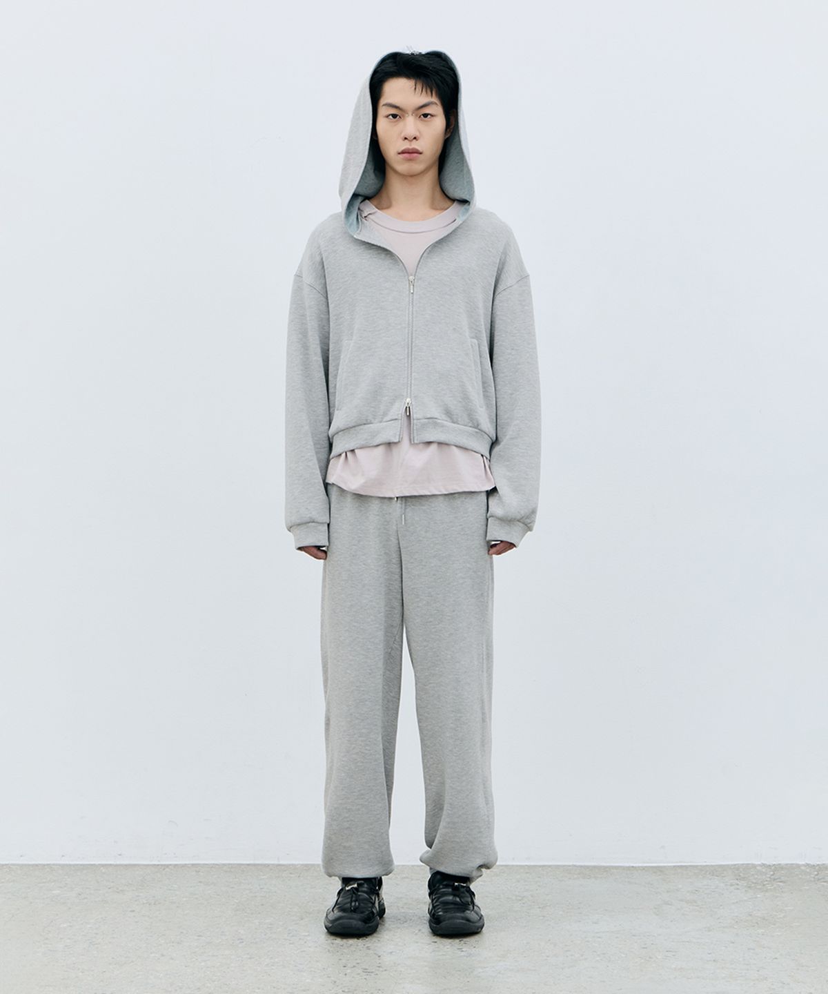 로움(ROWM) SOFT CONTOUR EASY PANTS (GRAY/MINT)