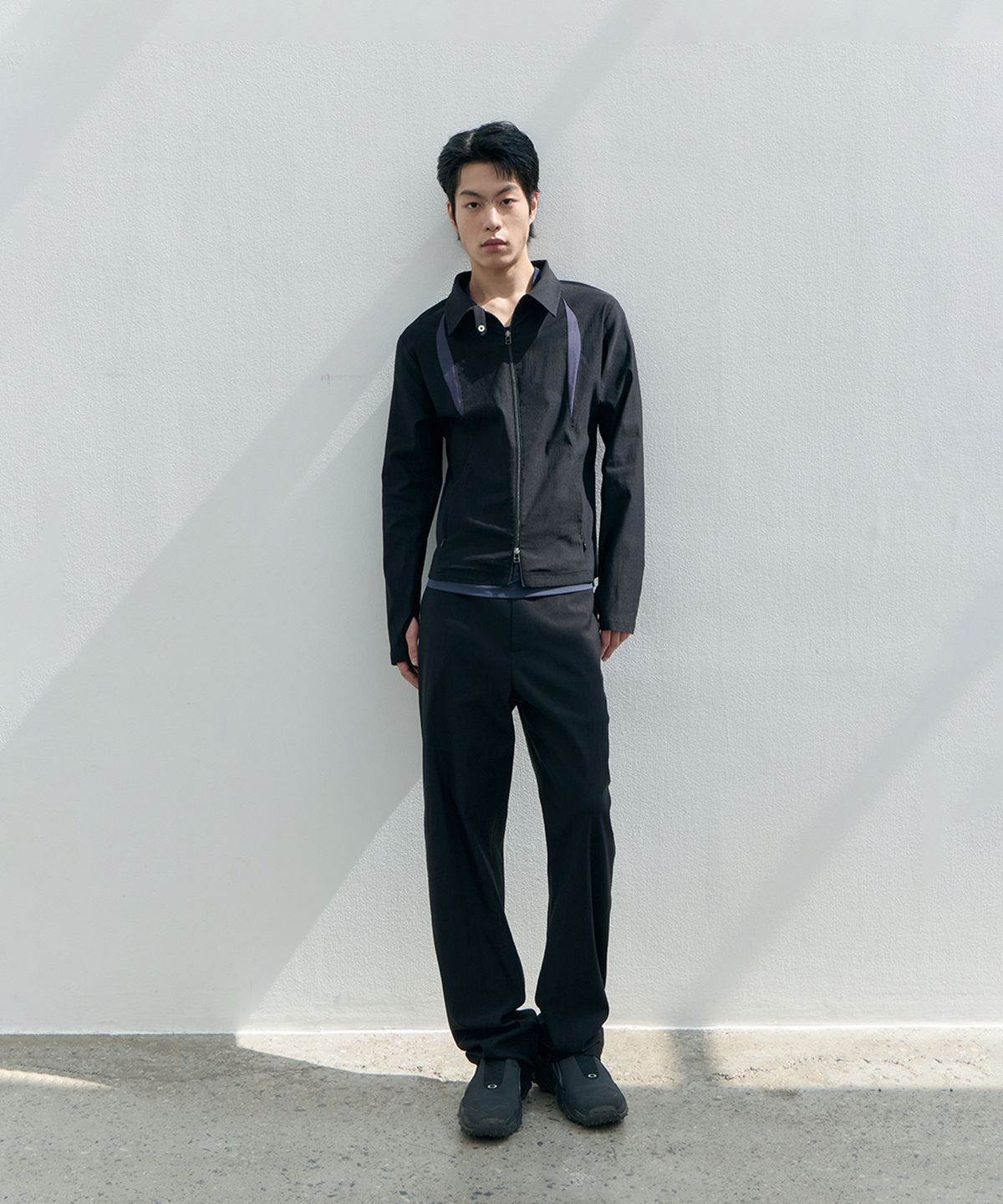 로움(ROWM) SIDE DART TECHNICAL PANTS (BLACK)