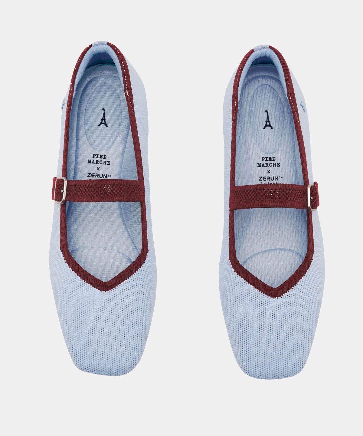 아삐에 마르슈(APIED MARCHE) [니티드 스탠다드] MOVA MJ 스퀘어토 니트 플랫 2cm -PM5001-1 (2color)