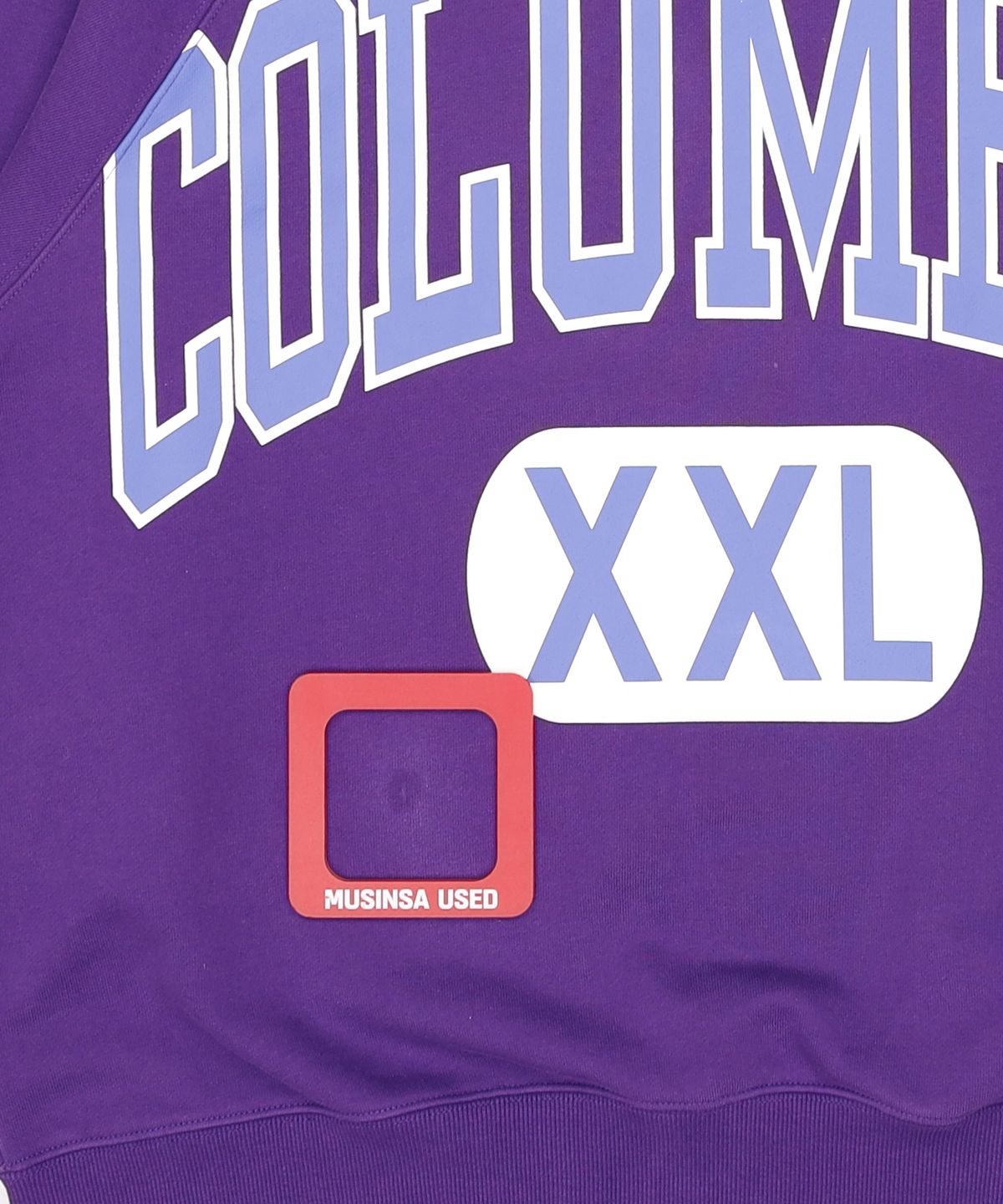 컬럼비아 유니버시티(COLUMBIA UNIVERSITY) CUT XXL LOGO OVER-FIT TERRY SWEATSHIRTS 빈티지퍼플 105