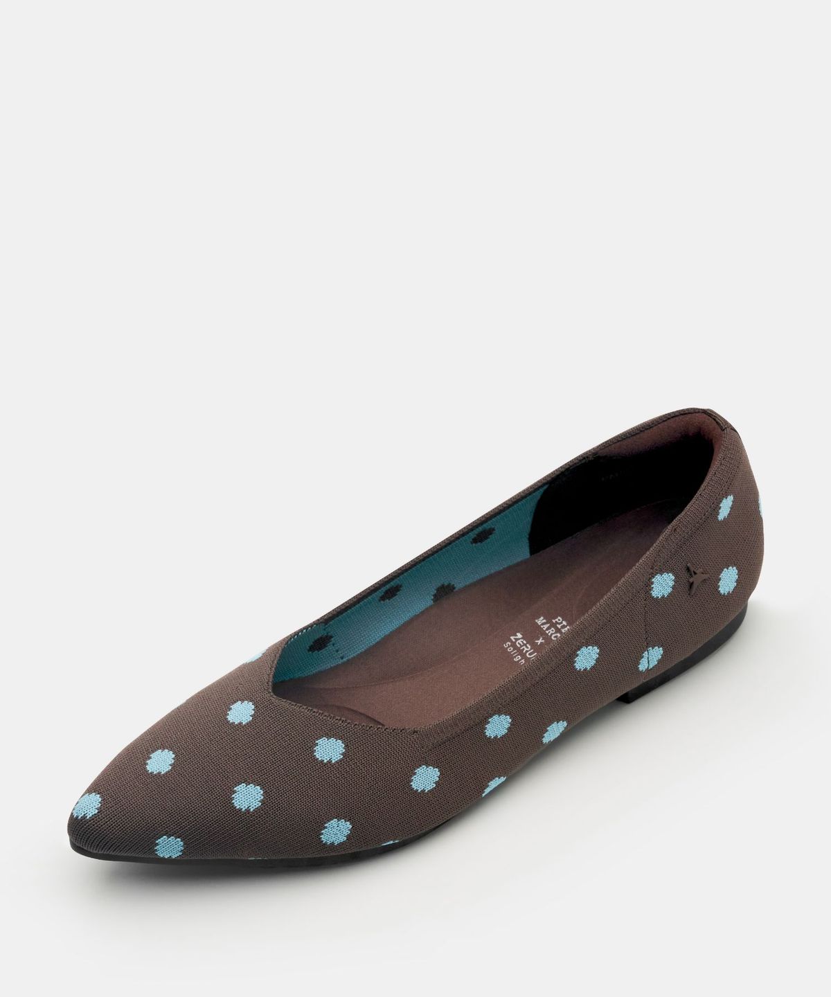 아삐에 마르슈(APIED MARCHE) [니티드 스탠다드] RELAXA 포인트토 도트  니트 플랫 2.3cm -PM5005-1 (2color)