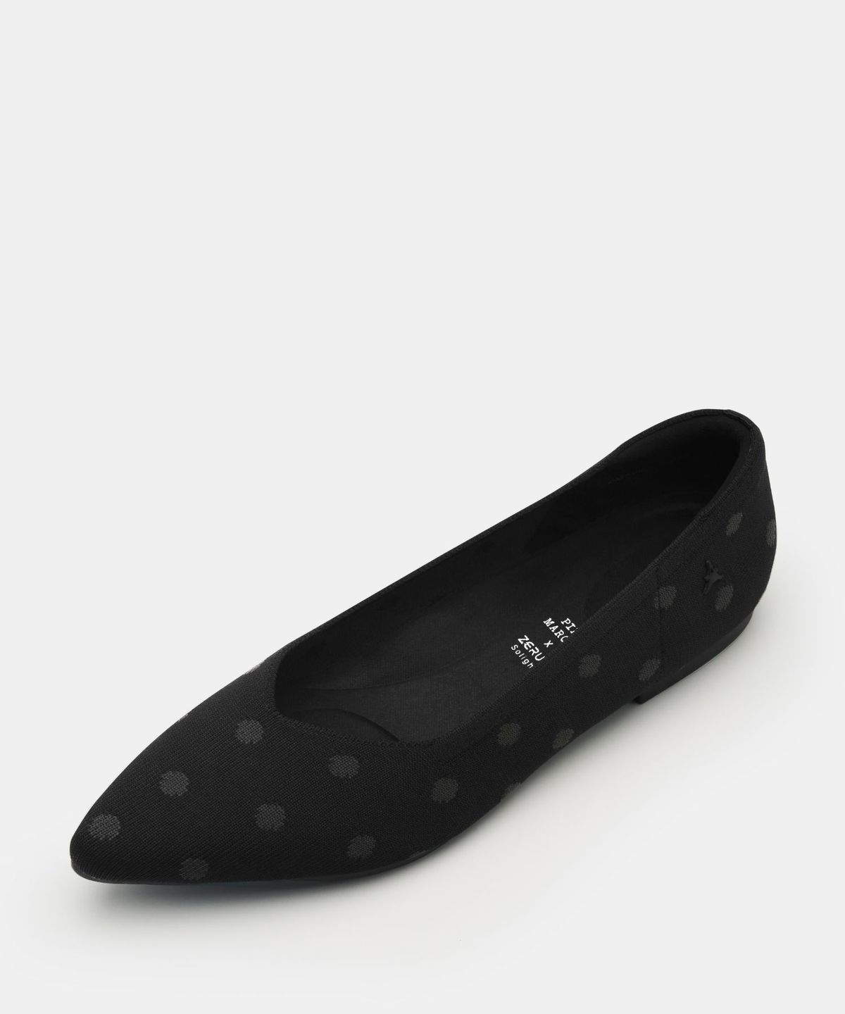 아삐에 마르슈(APIED MARCHE) [니티드 스탠다드] RELAXA 포인트토 도트  니트 플랫 2.3cm -PM5005-1 (2color)