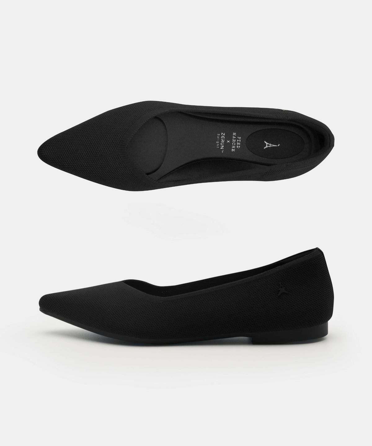 아삐에 마르슈(APIED MARCHE) [니티드 스탠다드] RELAXA 포인트토  니트 플랫 2.3cm -PM5005-2 (1color)