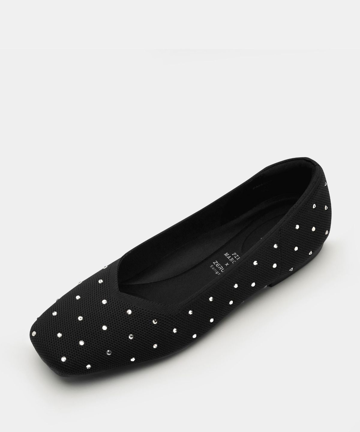 아삐에 마르슈(APIED MARCHE) [니티드 스탠다드] MOVA 크리스탈 스퀘어토  니트 플랫 2cm -PM5007 (1color)