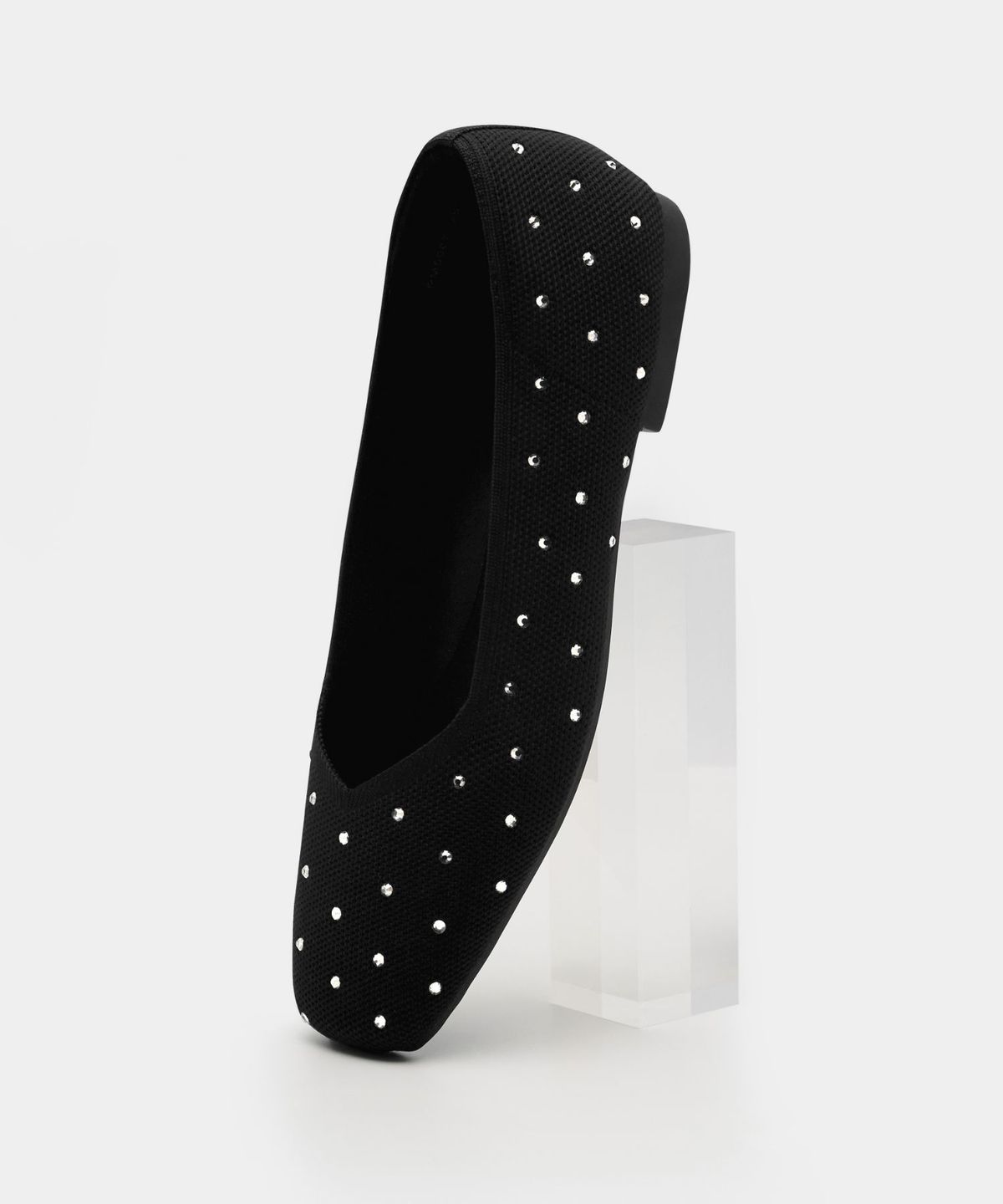 아삐에 마르슈(APIED MARCHE) [니티드 스탠다드] MOVA 크리스탈 스퀘어토  니트 플랫 2cm -PM5007 (1color)