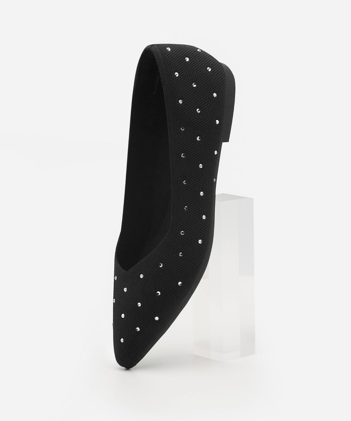 아삐에 마르슈(APIED MARCHE) [니티드 스탠다드] RELAXA 크리스탈 포인트토 니트 플랫 2.3cm -PM5009 (1color)