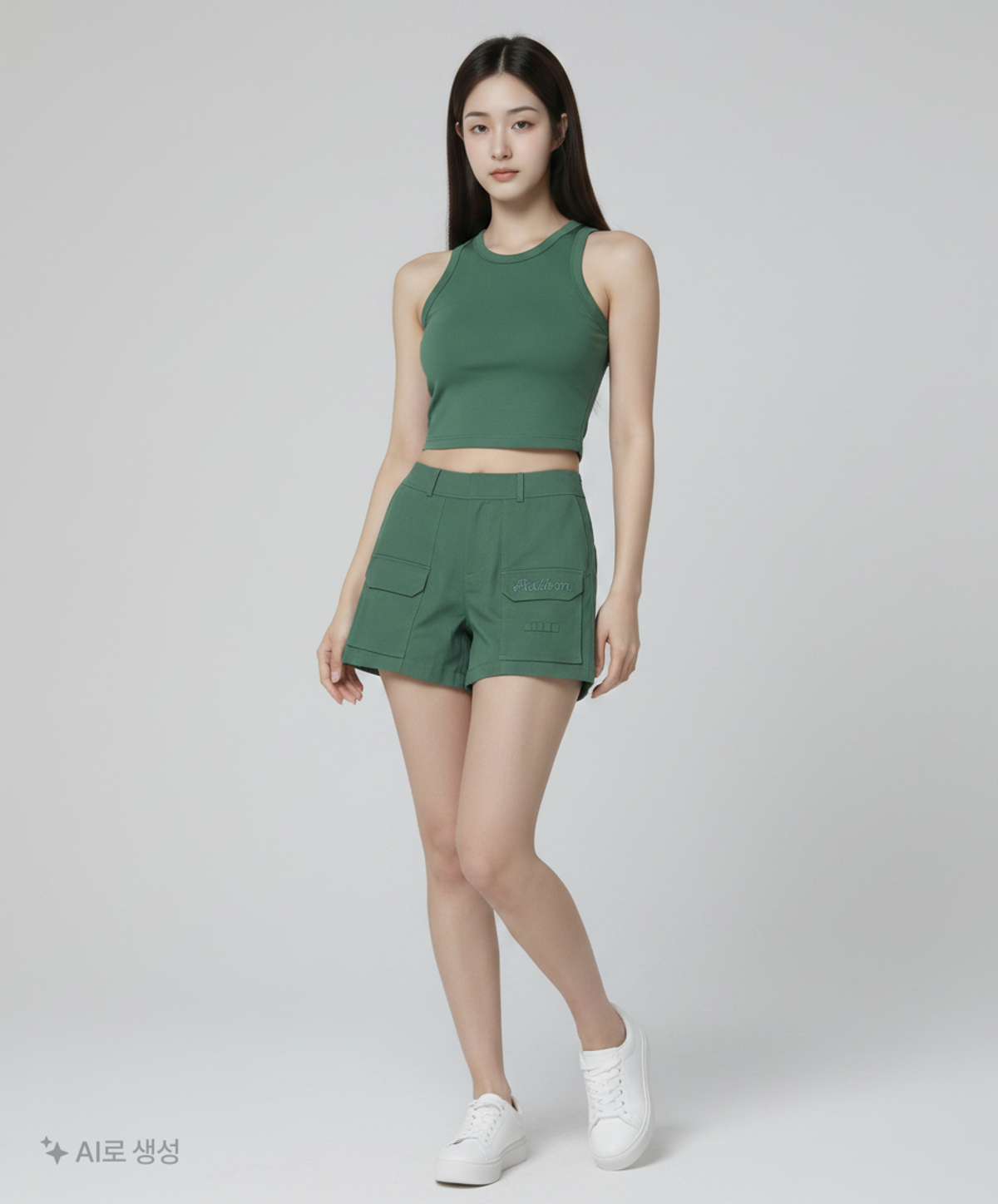 말본 골프(MALBON GOLF) A라인 카고 숏팬츠 GREEN (WOMAN) 64