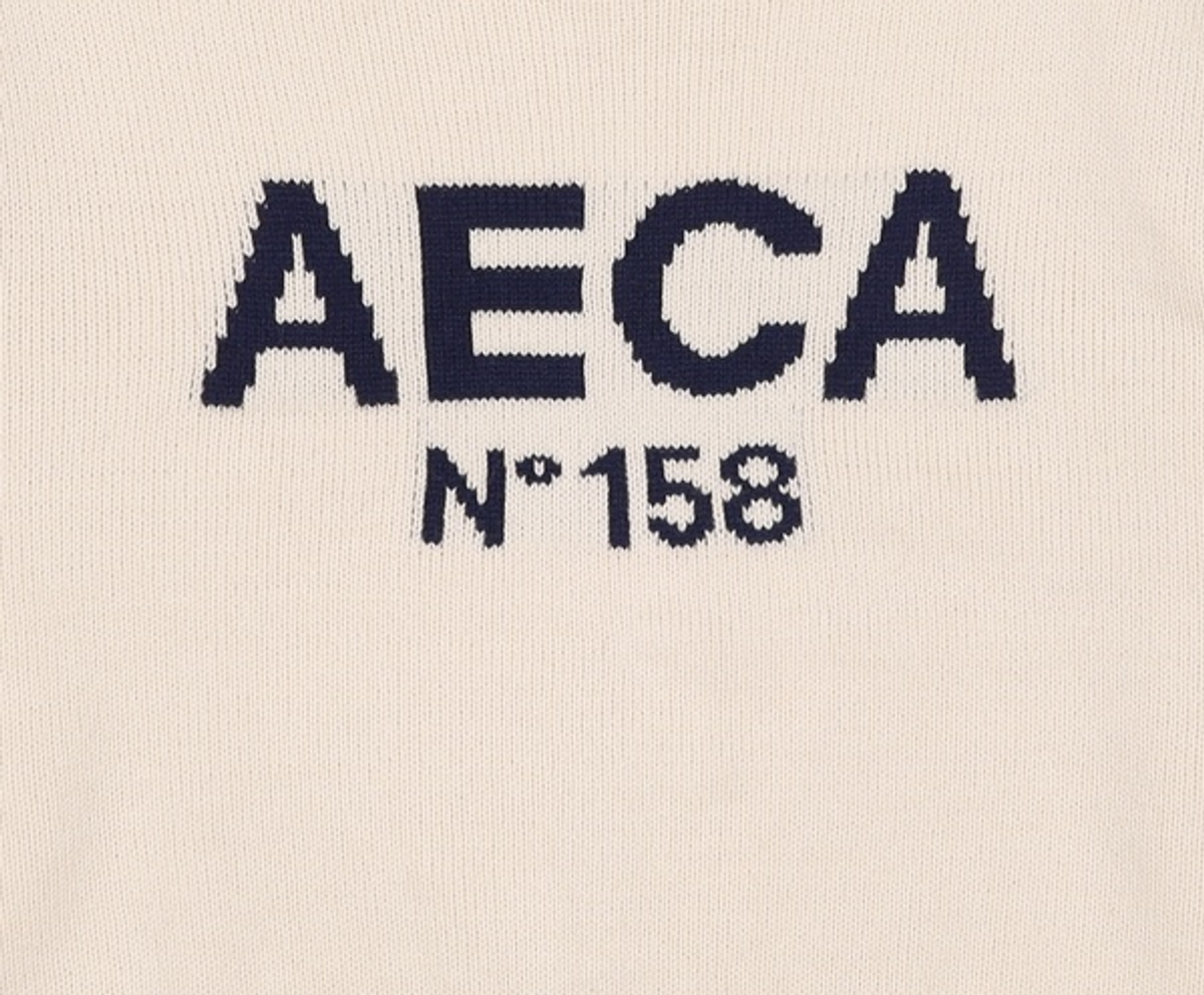 에이카화이트(AECA) AECA BIG LOGO WOOL KNIT-IVORY S