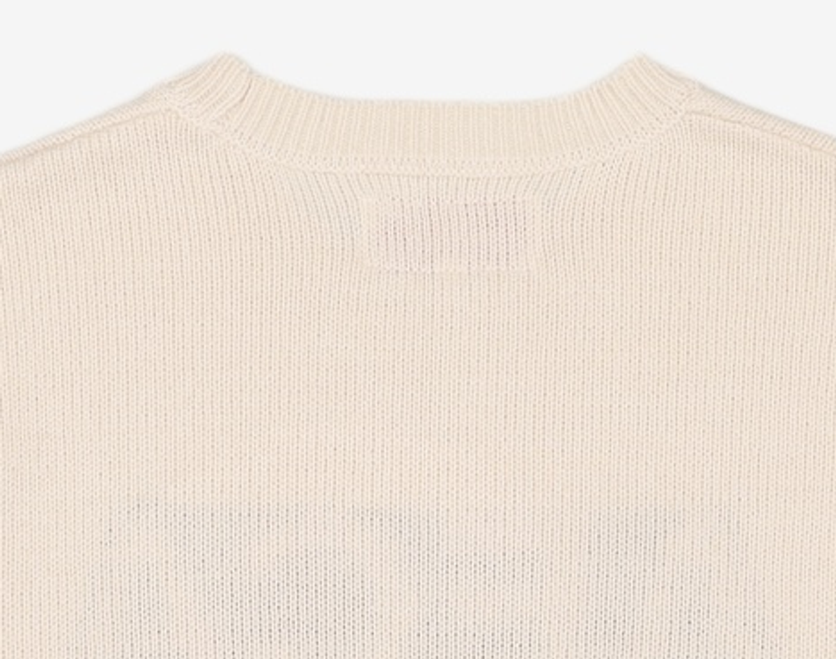 에이카화이트(AECA) AECA BIG LOGO WOOL KNIT-IVORY S