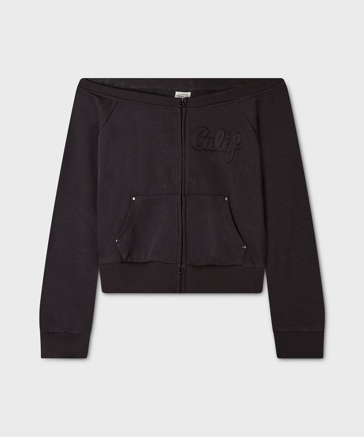후아유(WHO.A.U) Off-Shoulder Zip-up(F) / WHMZG4993F