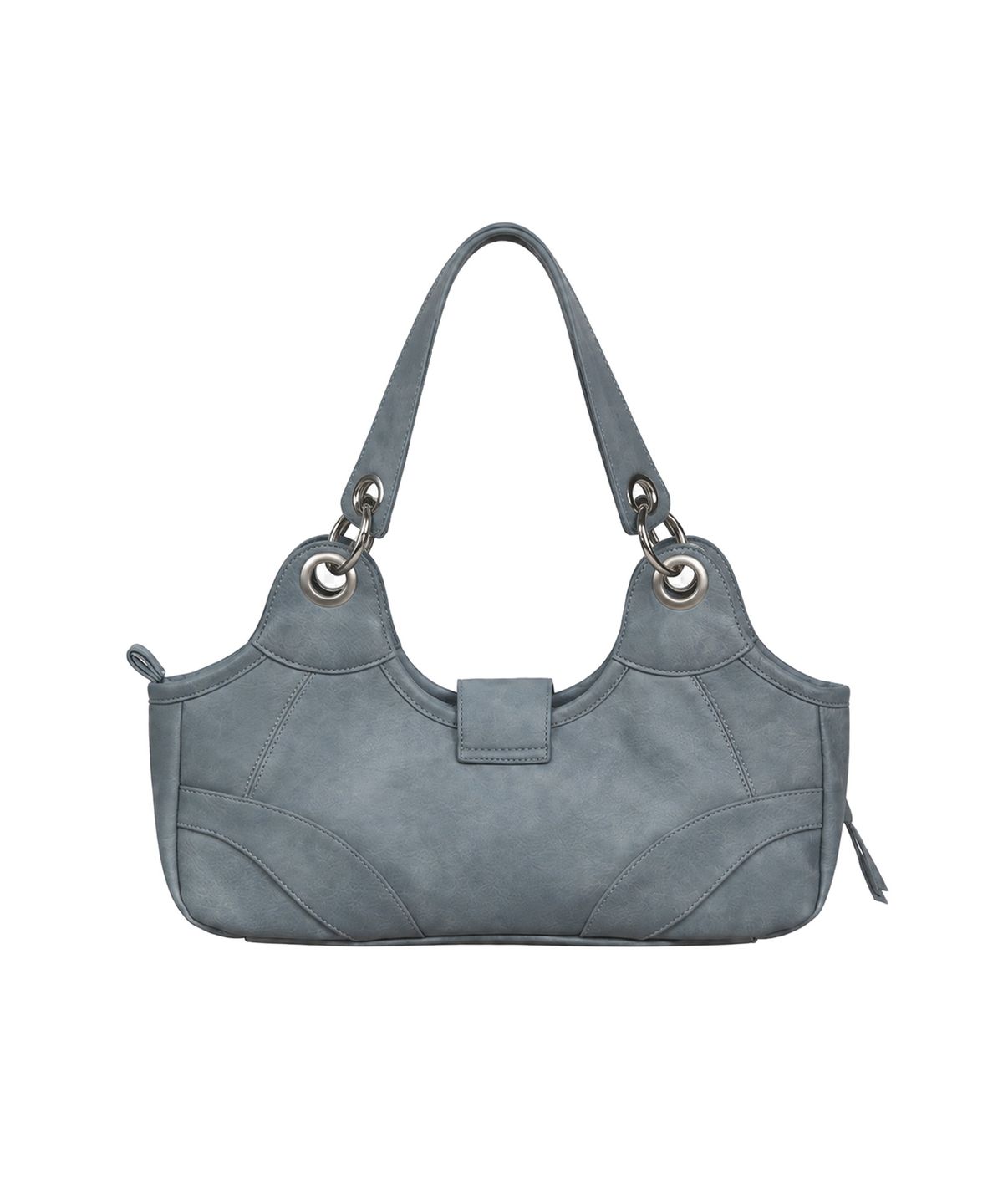 이우가마카라스(IUGAMAKARAS) Studded Ring Vintage Shoulder Bag (Sky Blue)