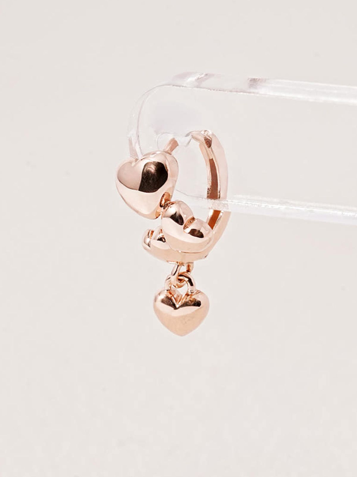 미니멀피어싱(MINIMALPIERCING) 14K 미니 스윗 하트 원터치 링 귀걸이
