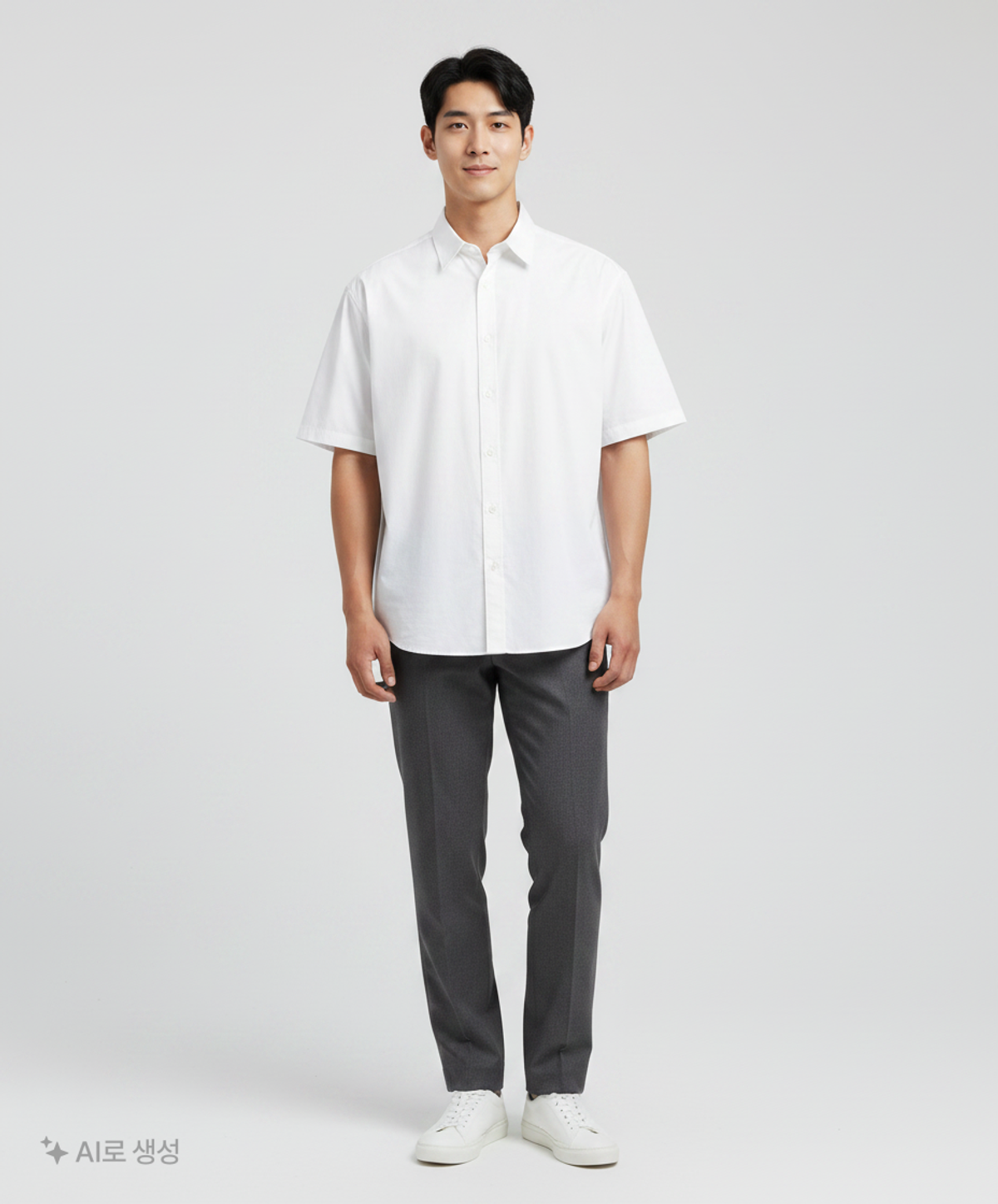 세컨모놀로그(SECONDMONO) (TIE SET)Side Slit Oversized Cotton Half Shirt [8 color]_SESH009 S