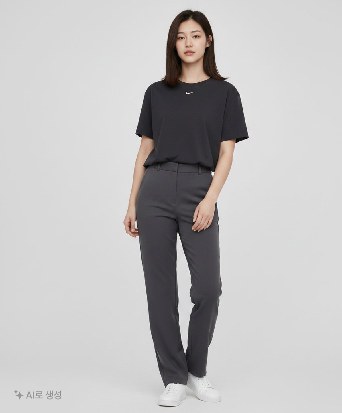 나이키(NIKE) 스포츠웨어 에센셜 오버사이즈 반소매 티셔츠 W - 블랙:화이트 / DX7911-010 85