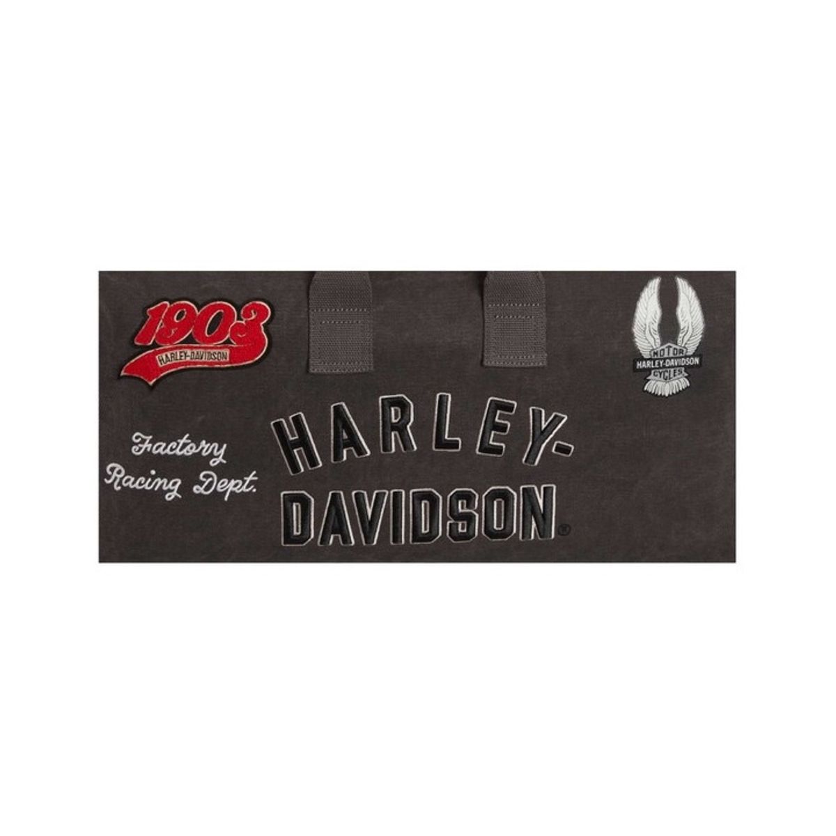 할리데이비슨(HARLEY-DAVIDSON) 멀티 패치 빈티지 캔버스 더플백