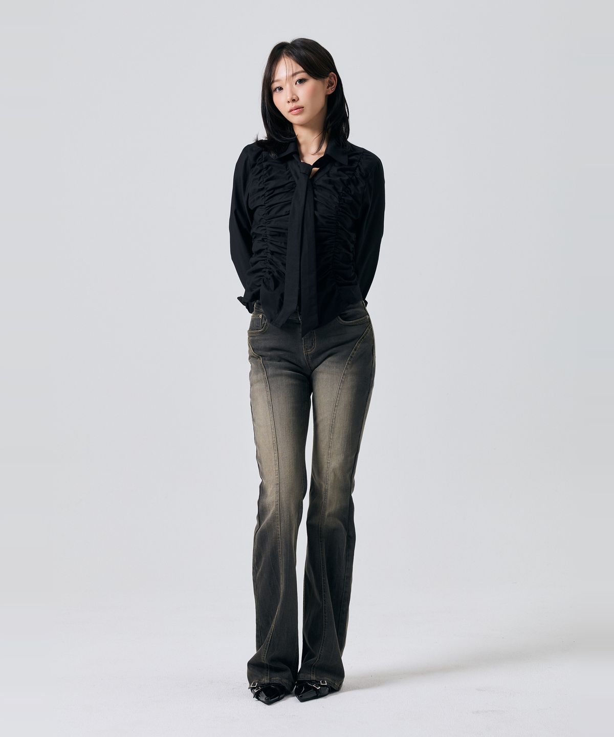 아리킴(ARIKIM) ELLA BOOTCUT DENIM PANTS / BLACK