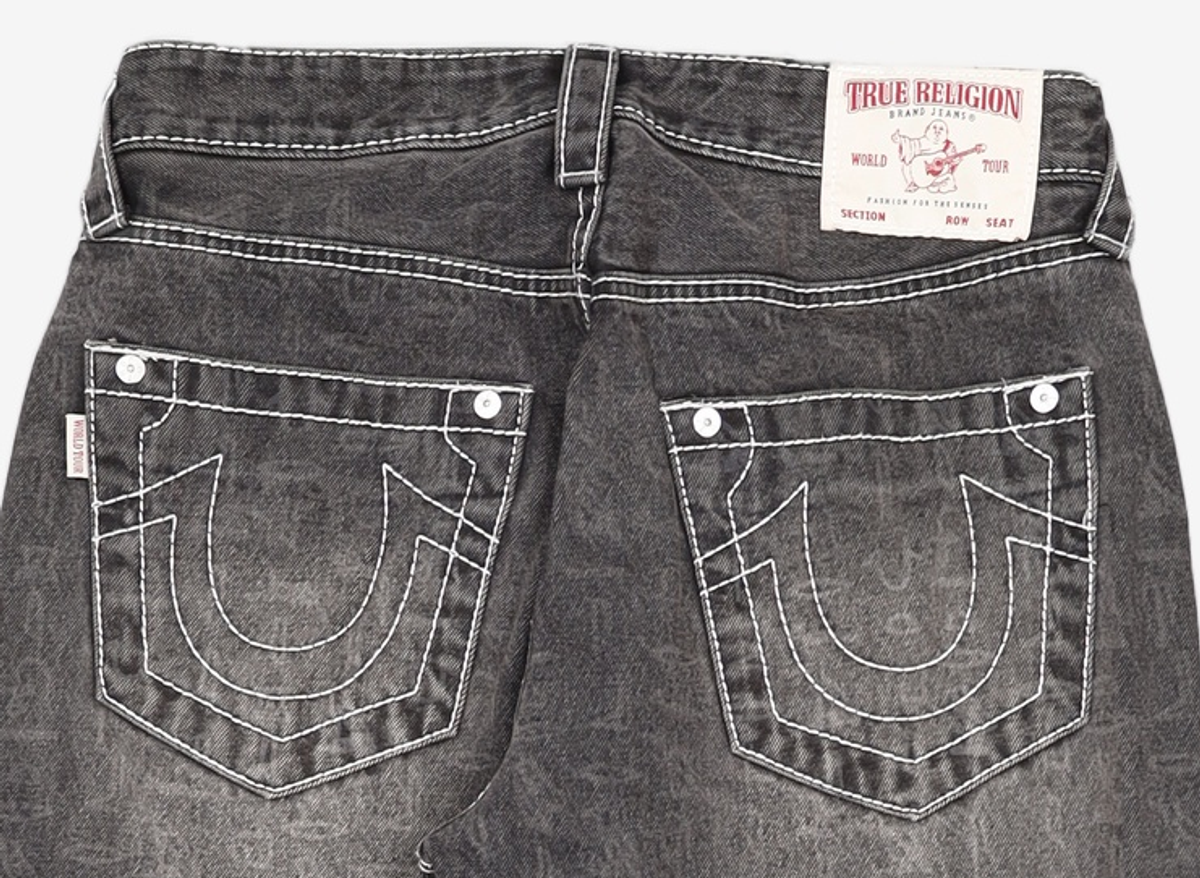 트루릴리젼(TRUERELIGION) HIEROGLYPHIC PANTS BLACK M