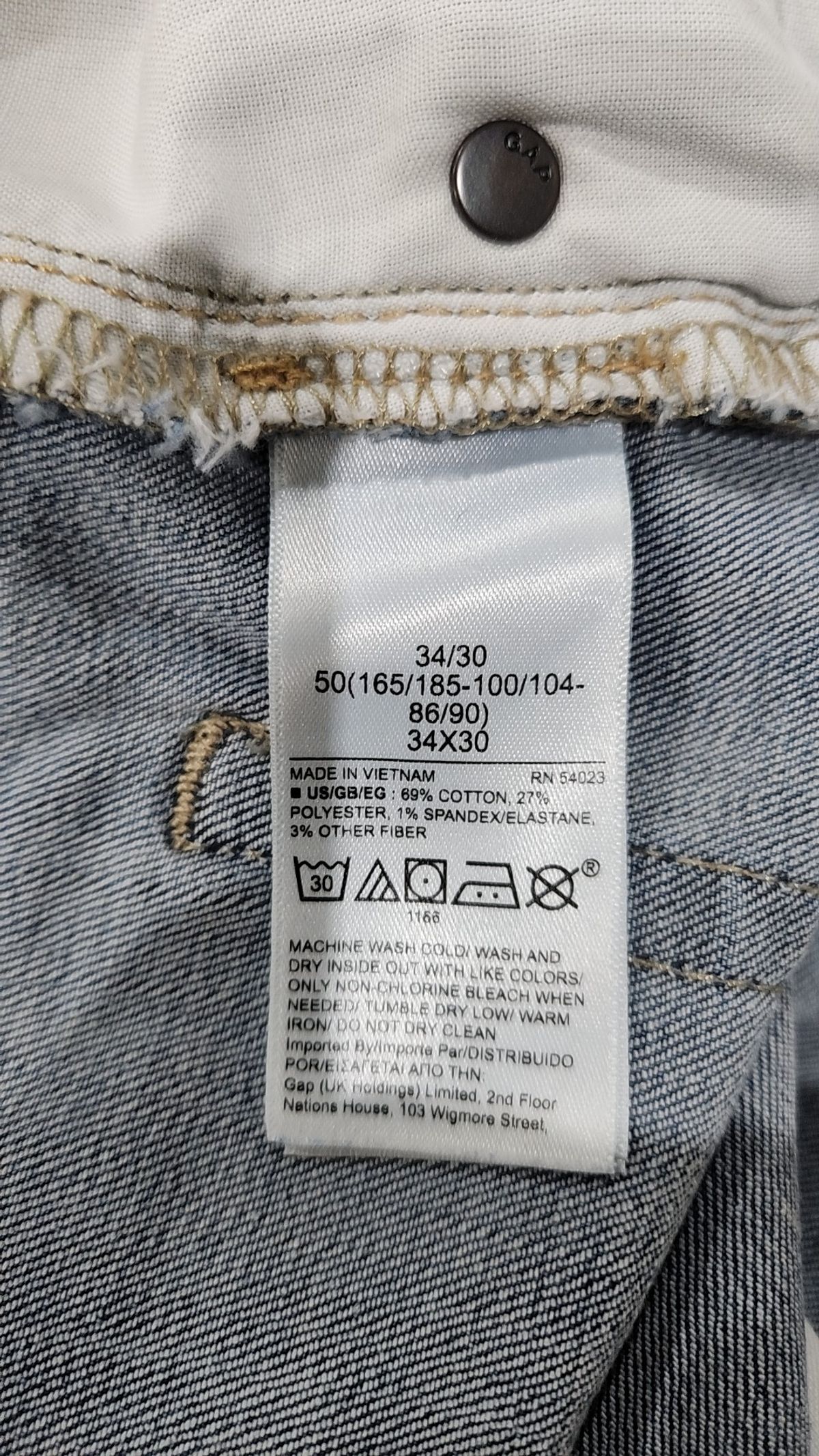 갭 데님(GAP DENIM) 청/데님 팬츠 34