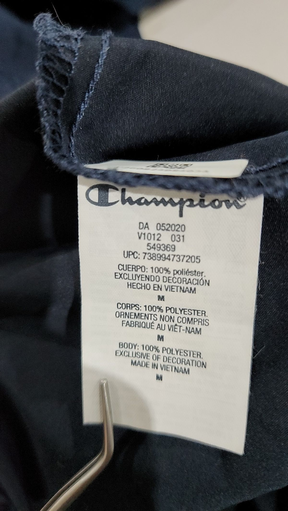 챔피온(CHAMPION) V1012 후드 자켓 PACKABLE JACKET -NAVY M
