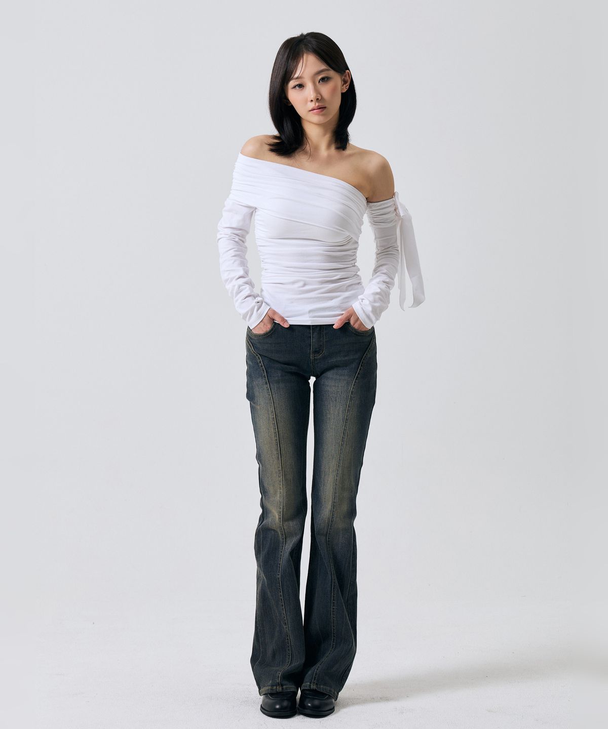 아리킴(ARIKIM) ELLA BOOTCUT DENIM PANTS / BLUE