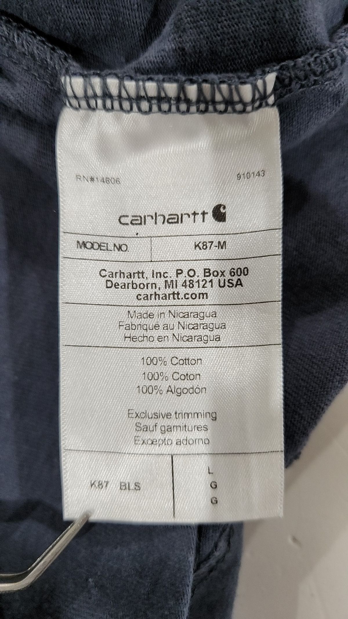 칼하트(CARHARTT) 반소매 티셔츠 L