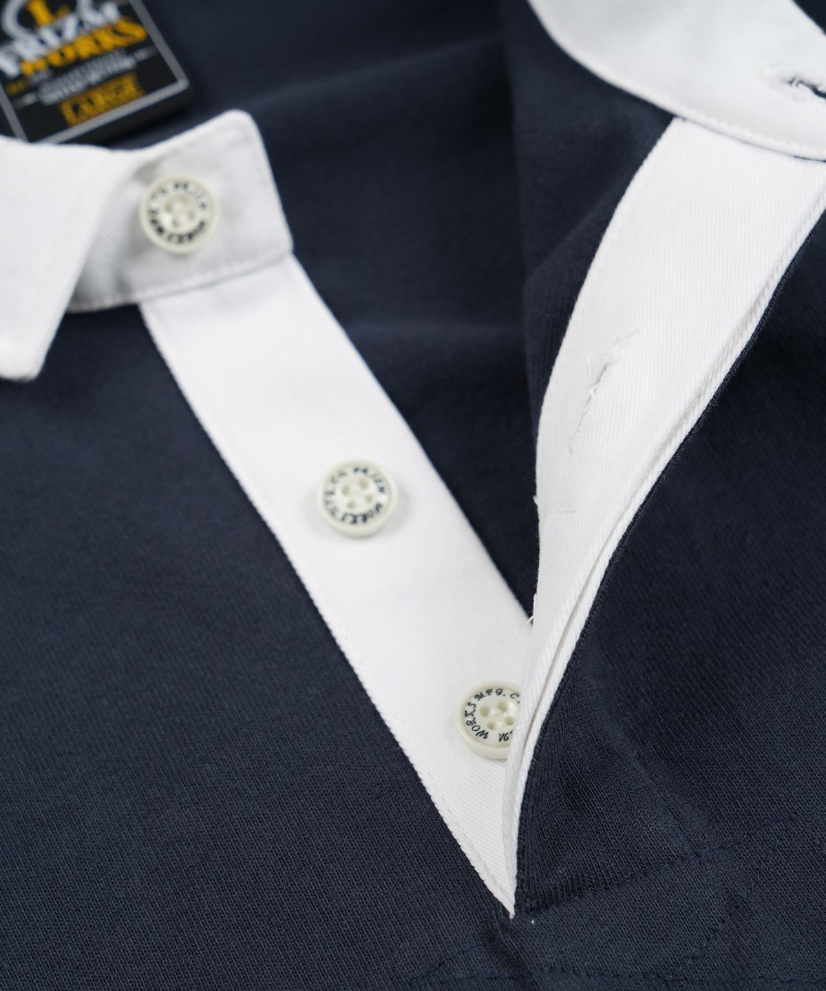 프리즘웍스(FRIZMWORKS) NATIONAL AIR MAIL WEEK RUGBY TEE _ NAVY