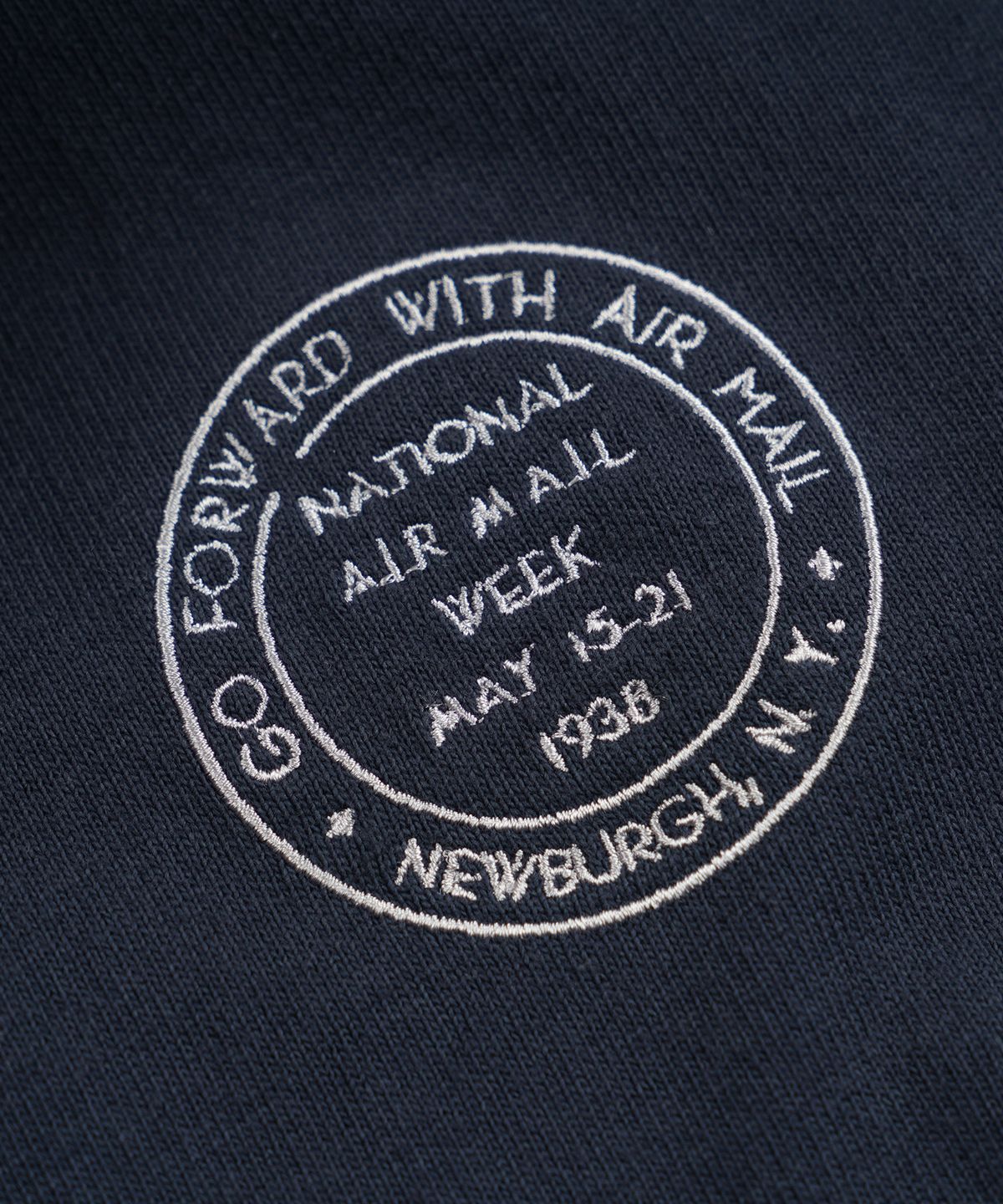 프리즘웍스(FRIZMWORKS) NATIONAL AIR MAIL WEEK RUGBY TEE _ NAVY