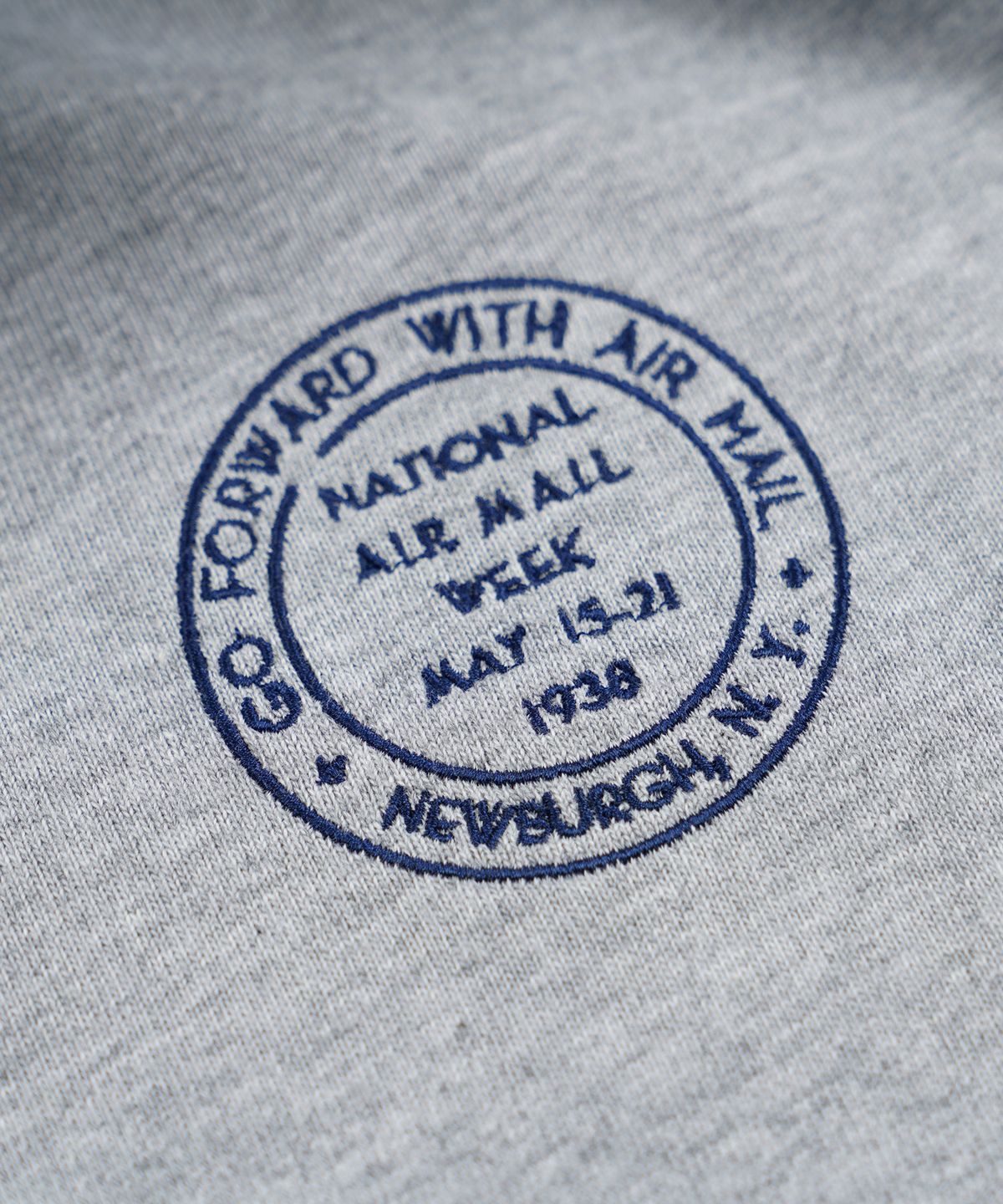 프리즘웍스(FRIZMWORKS) NATIONAL AIR MAIL WEEK RUGBY TEE _ GRAY