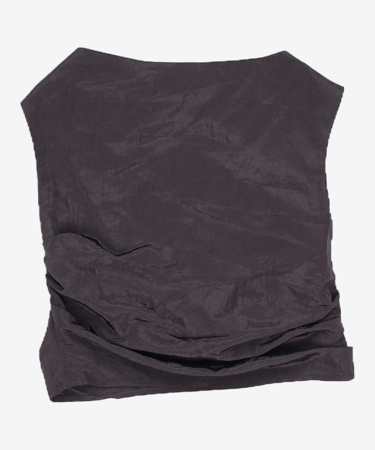 트리밍버드(TREEMINGBIRD) Metal Circle Drape Sleeveless [ Black ] OS