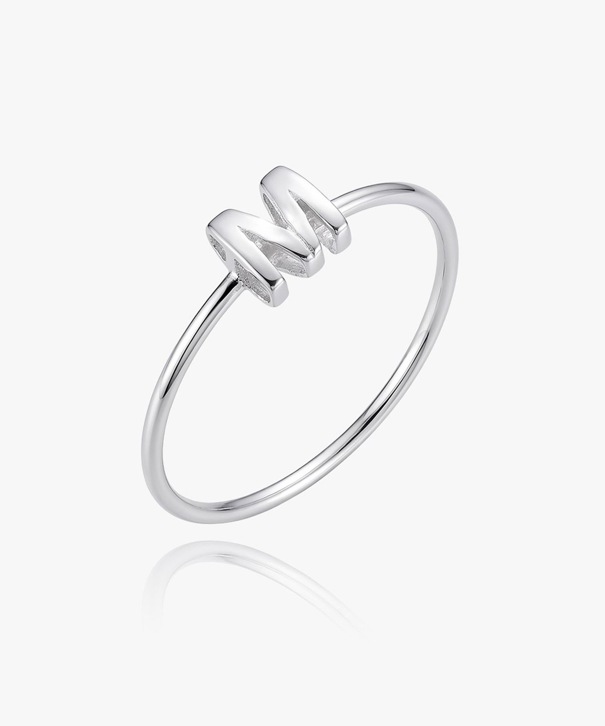 엘렌쥬얼리(HELENE JEWELRY) 실버 925 Silver 리틀 엠 미스 링 은 실 반지