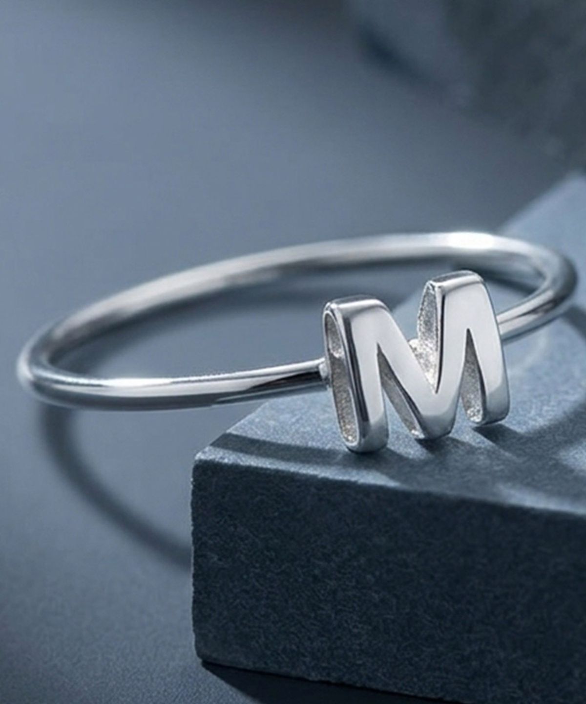 엘렌쥬얼리(HELENE JEWELRY) 실버 925 Silver 리틀 엠 미스 링 은 실 반지