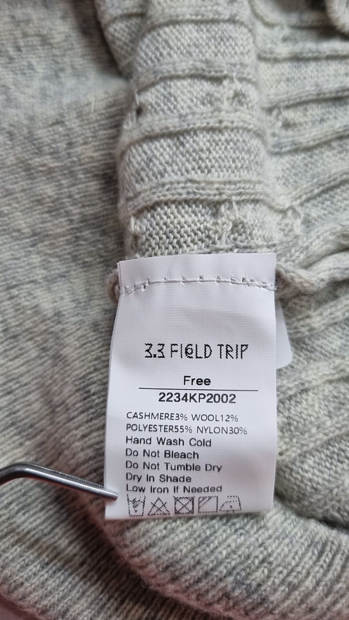 3.3 필드트립(3.3 FIELD TRIP) 니트/스웨터 FREE
