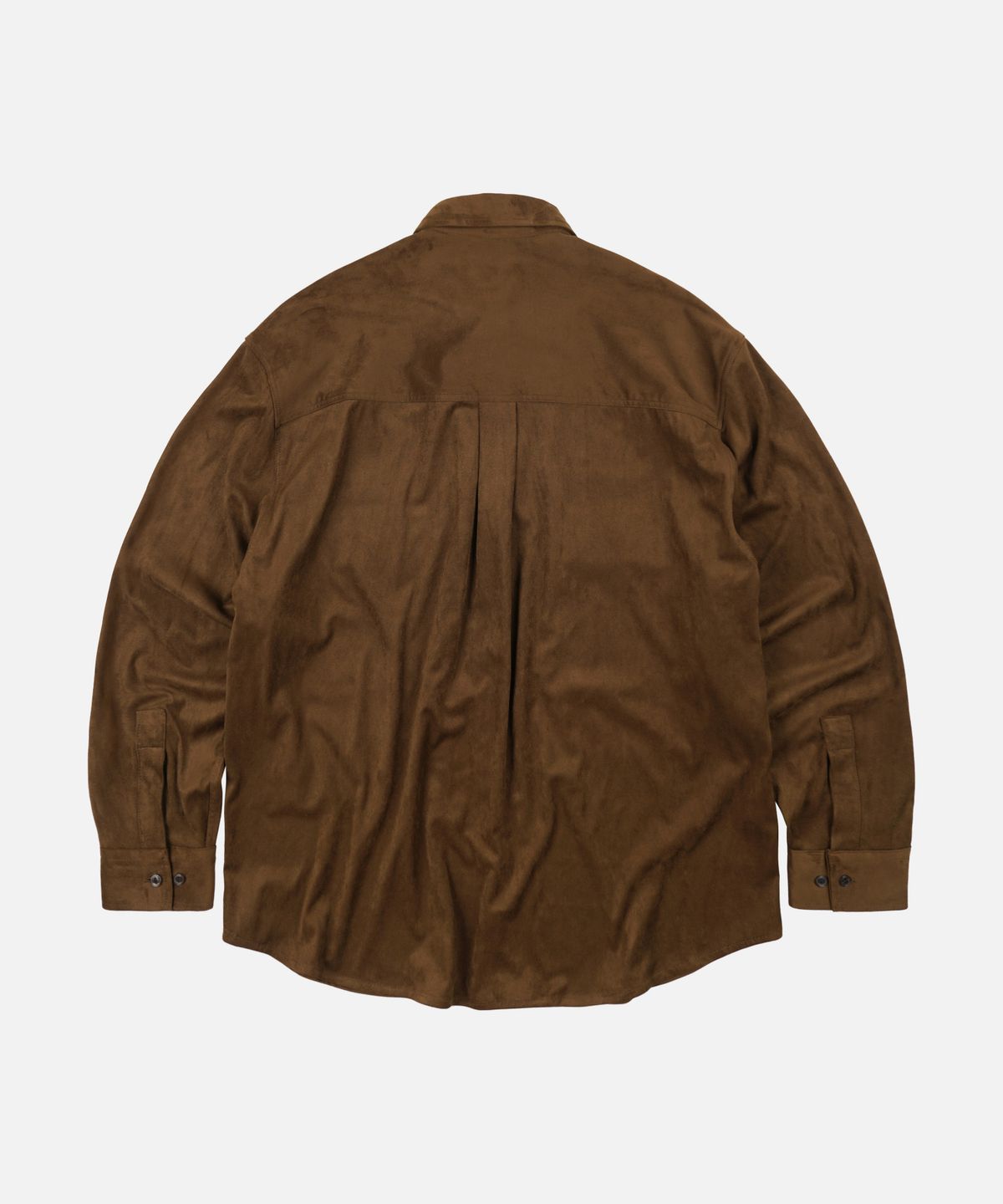 프리즘웍스(FRIZMWORKS) SUEDE TRUCKER RELAXED SHIRT _ BROWN
