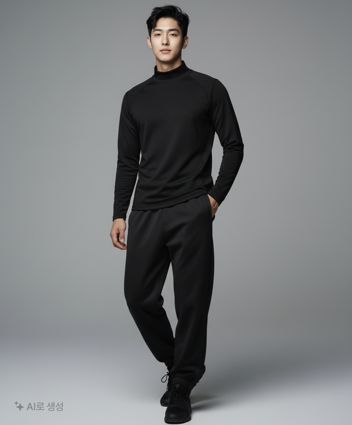 포스센스티브(FORCESENSITIVE) FS LOGO SWEAT PANTS Balloon fit GR M