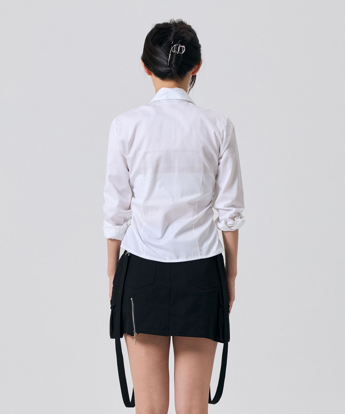 아리킴(ARIKIM) ELISE TIE SHIRRING SHIRT / WHITE