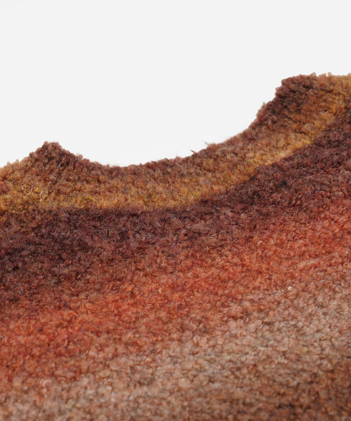 프리즘웍스(FRIZMWORKS) GRADATION BOUCLE KNIT _ SUNSET