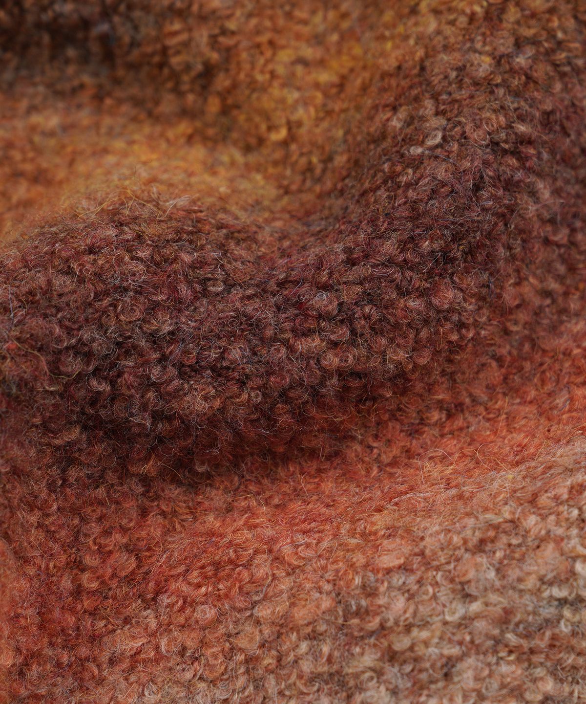 프리즘웍스(FRIZMWORKS) GRADATION BOUCLE KNIT _ SUNSET